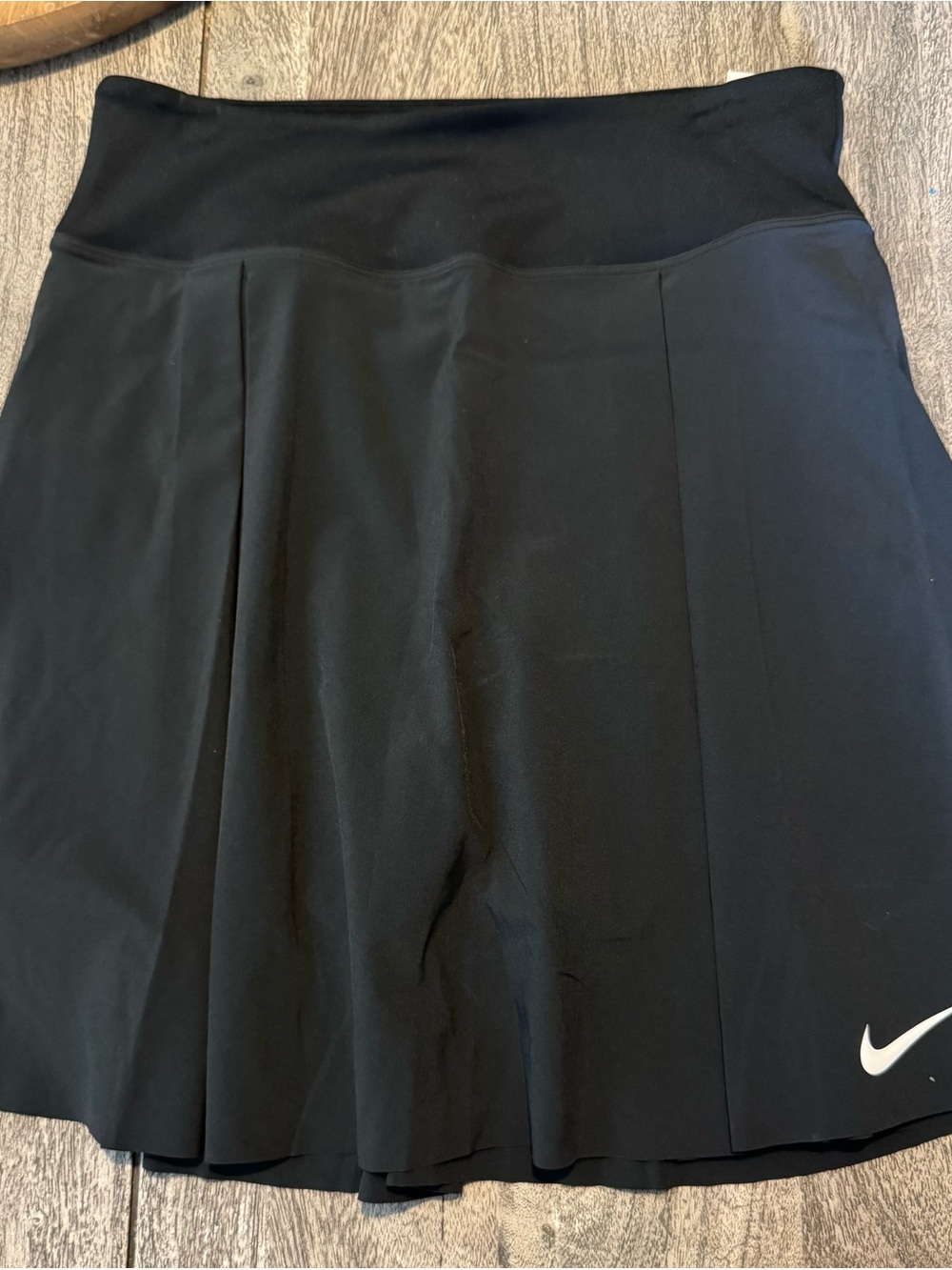 Nike Black Athletic Pleated Skort with Swoosh